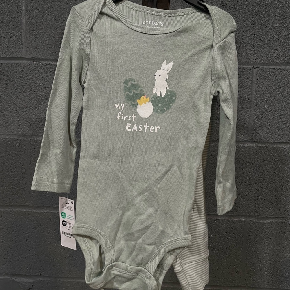 Carter's Sage 'My First Easter' Baby Bodysuit